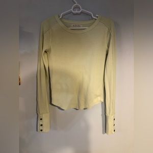 Free people yellow long sleeve